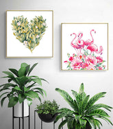 Painting by Numbers Heart Leaves